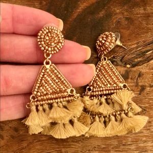 Gold Tassel Earrings